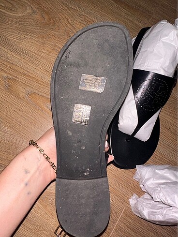 38,5 Beden siyah Renk Tory Burch sandalet