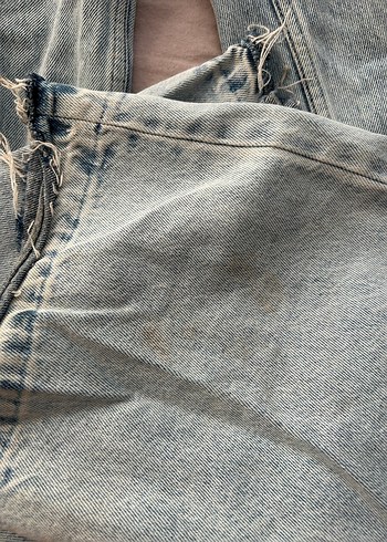 Yırtık bol kesim kot - Görsel 6