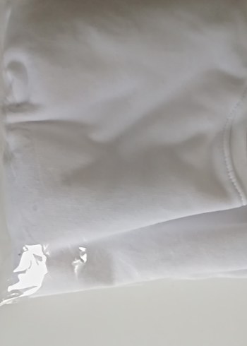 Kadın Beyaz Basic Sweatshirt l ye olur xl beden - Görsel 3