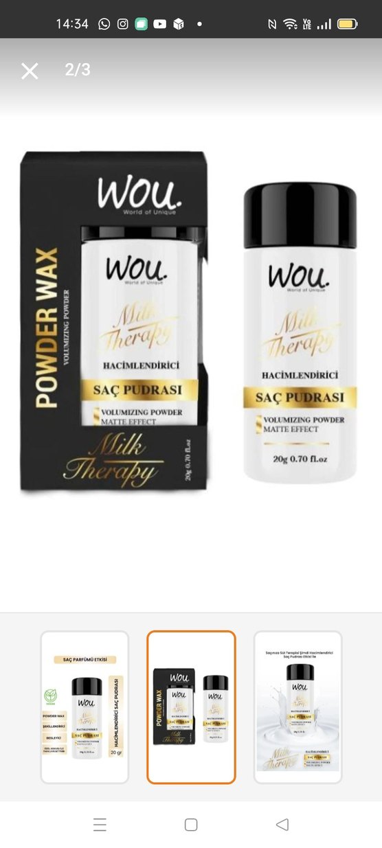 Wou Vegan Hacimlendirici Saç Pudrası 20 gr - Görsel 2