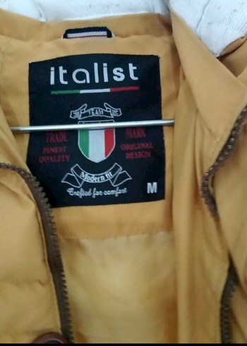 Bej Düğmeli erkek Kışlık Mont - Görsel 2