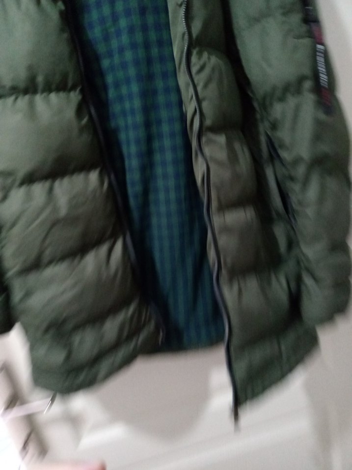 Koyu Yeşil Erkek Kapüşonlu Uzun Mont - Görsel 4