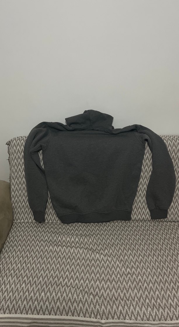 Erkek Kapüşonlu Gri Sweat - Görsel 2