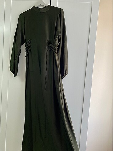m Beden haki Renk Trendyol modest elbise