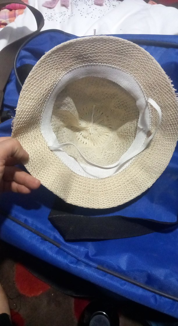 Beyaz Fırfırlı Örgü Bohem Kadın Şapka - Görsel 3