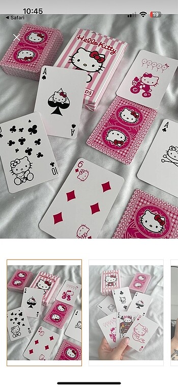  Hello Kitty Oyun Kartları