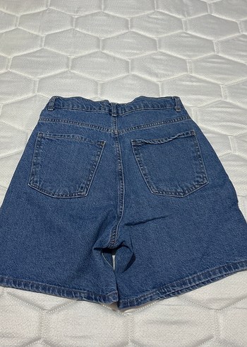 LC Waikiki Kadın Mavi Denim Mini Şort kot şort