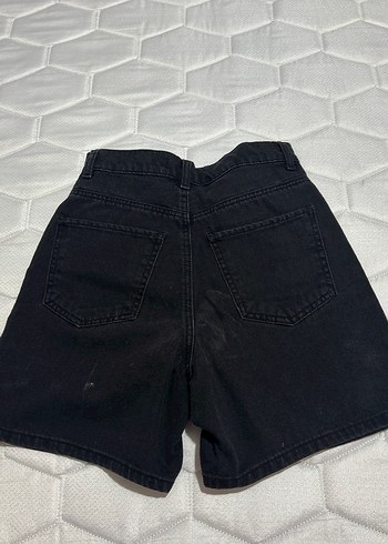 LC Waikiki Siyah Midi Denim Kadın Şort kot şort