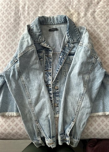 Trendyol & Milla Düğmeli Mavi Kolsuz Denim Ceket