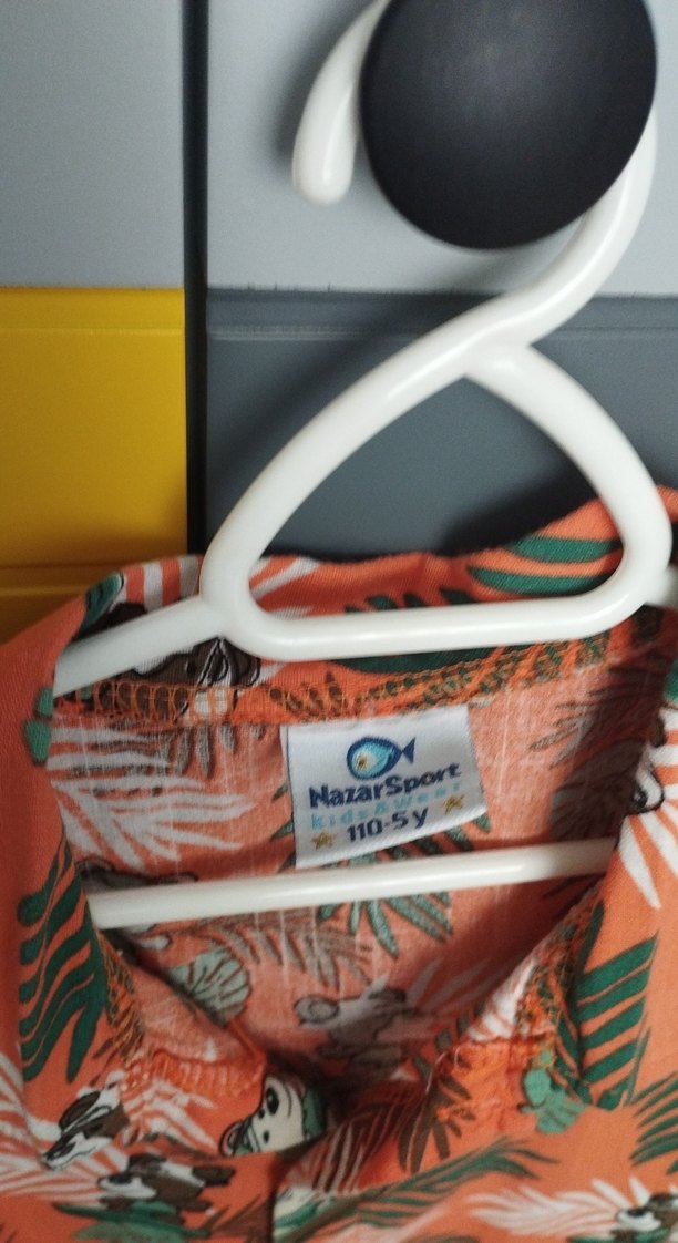 Renkli Desenli Erkek Çocuk Kısa Kollu Gömlek - Görsel 2