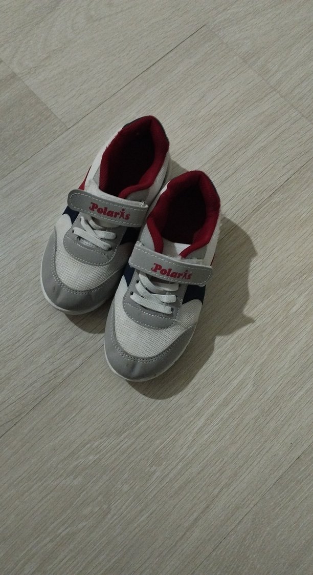 Erkek Çocuk Beyaz Gri Spor Ayakkabı - Görsel 2