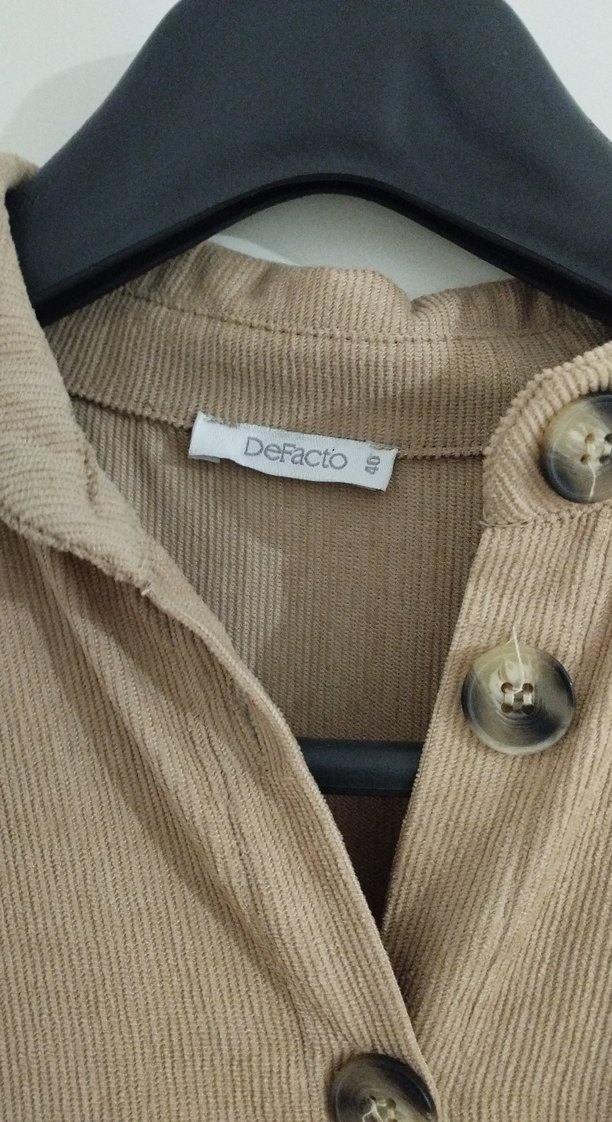 Bej Uzun Keten Tunik Gömlek - Görsel 3