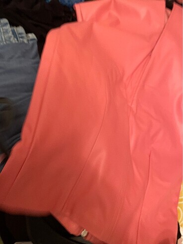 m Beden pembe Renk H&M deri etek