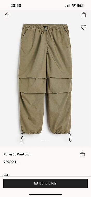 H&M 1 kere giyildi