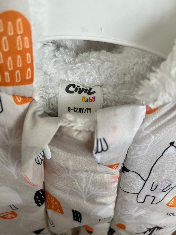 Astronot mont,kapüşonlu gri tulum - Görsel 2