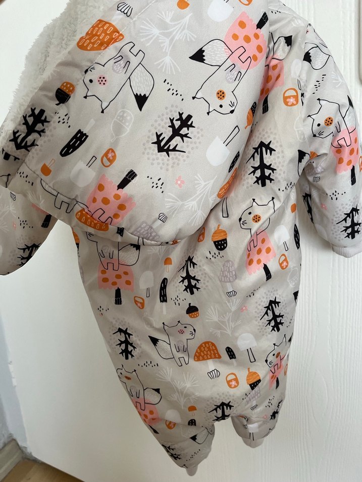 Astronot mont,kapüşonlu gri tulum - Görsel 3