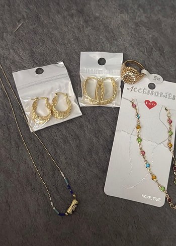 Accessorize Altin Tonlu Zarif Taki Seti
