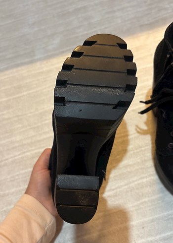Diğer Siyah Platform Topuklu Goth Botlar