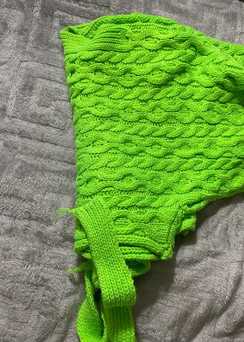 Yeşil Bohem Örgü Hırka sıcak tutuyor sorunsuzdur - Görsel 4