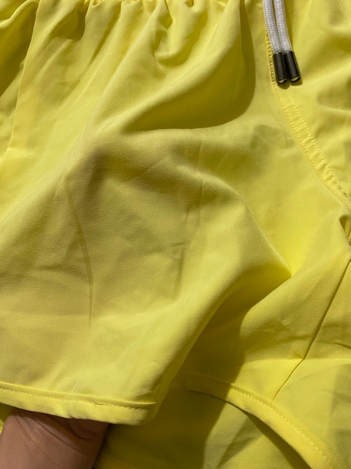 Sarı Mini kadın Şort - Görsel 2