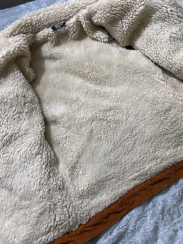 Düğmeli Kahverengi Süet Kadın Ceket - Görsel 2