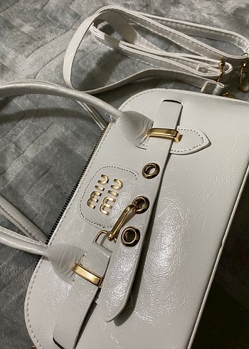 Miu Miu Beyaz Deri Kadın Çanta - Görsel 4