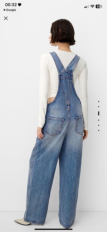 xs Beden Bershka Oversize Kot Tulum