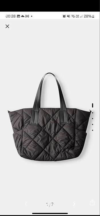 Bershka Dolgulu Tote Çanta
