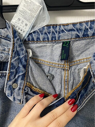 Benetton Yırtık Kot Pantolon