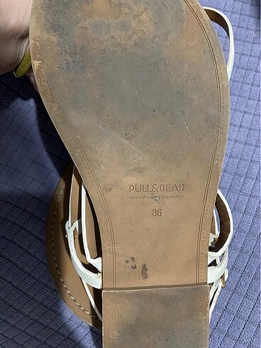 36 Beden beyaz Renk Pull & Bear Sandalet