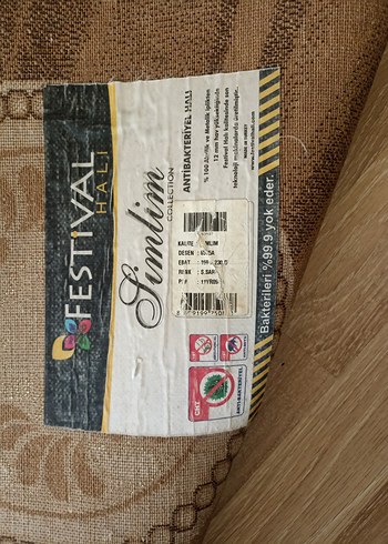  Beden Kahverengi Desenli Klasik Halı
