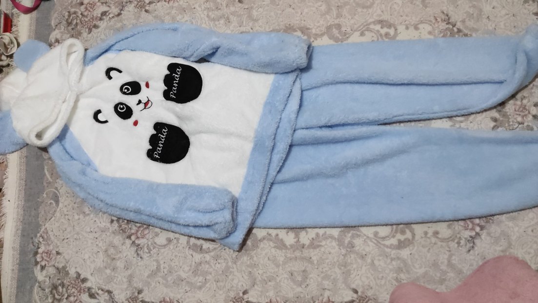 Renkli Baskılı Panda Desenli Çocuk Pijama Takımı - Görsel 4
