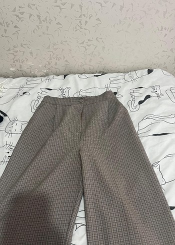 Kadın Kahverengi Kumaş Pantolon - Görsel 2