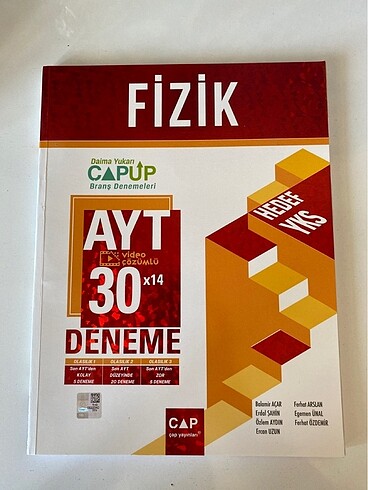 Çap ayt fizik deneme 2022 basım