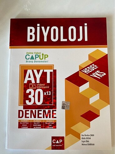 Çap ayt biyoloji deneme 2022 basım
