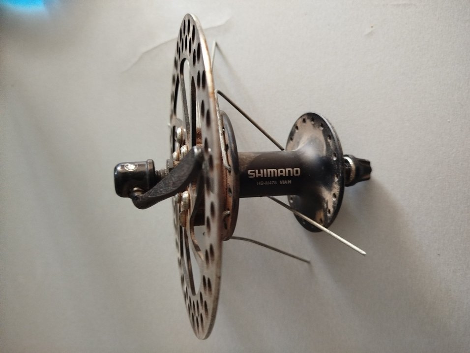 orjinal 
SHIMANO HB-M475 VIAM bisiklet ön jant göbeği disk ile - Görsel 2