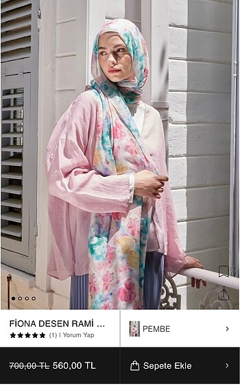 fresh scarf rami desen şal