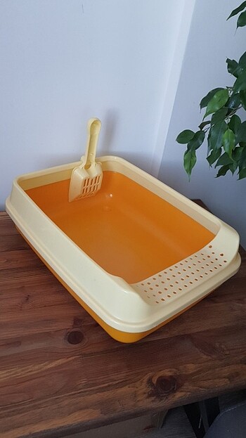 Açık Kedi Tuvaleti + kürek
