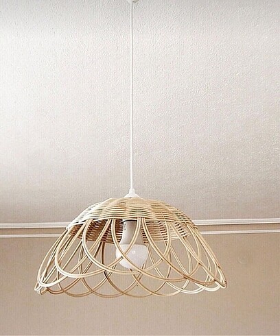 BAMBU RATTAN HASIR AVİZE 35CM