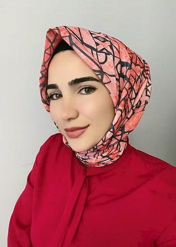 Silkhome soft eşarp Koyu Pembe Drapeli Kadın Eşarp