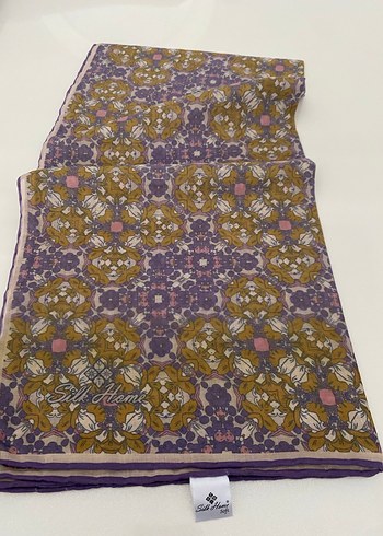 Beden çeşitli Renk Silkhome soft eşarp Dantel Detaylı Çok Renkli Bohem Kadın Şal