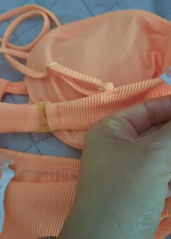 38 Beden turuncu Renk Turuncu İp Askılı Fitted Bikini