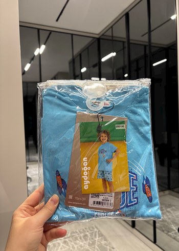 3 yaş Mavi Baskılı Erkek Çocuk pijaması - Görsel 2