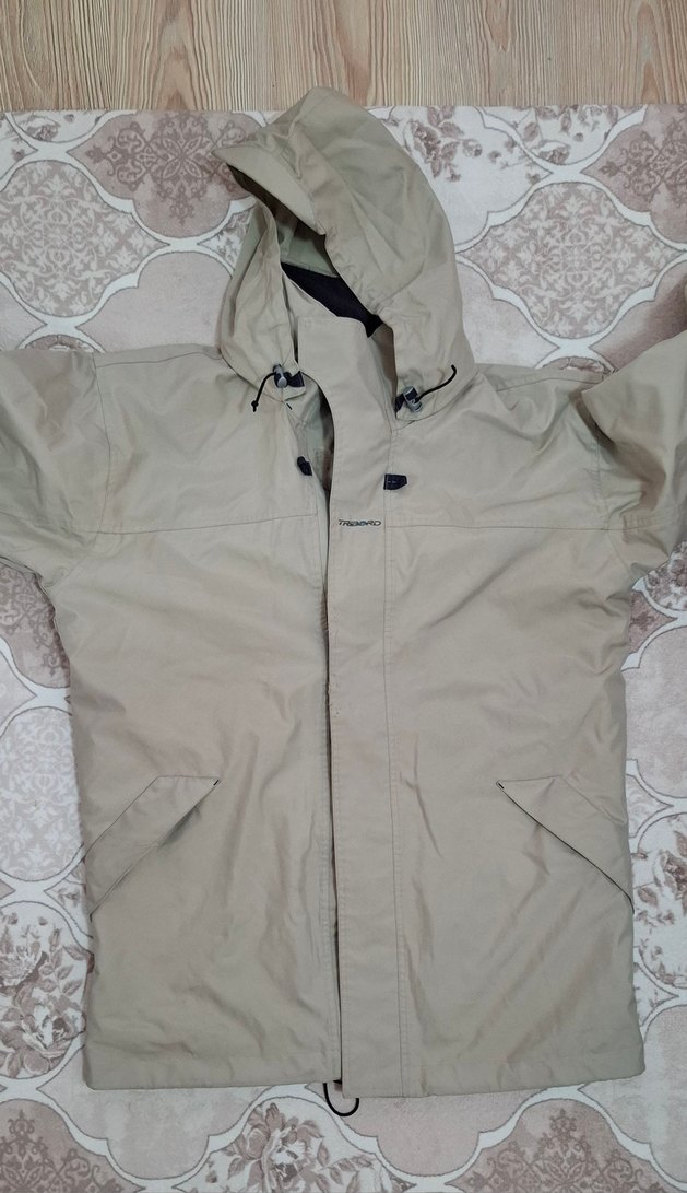 Bej Kapüşonlu Erkek mont - Görsel 2