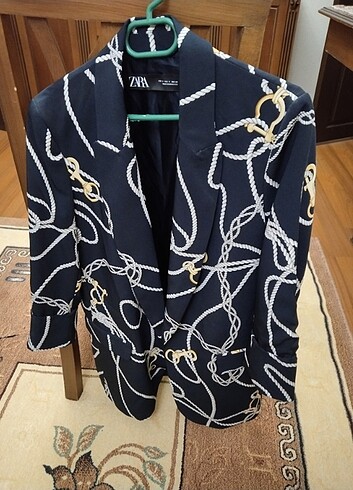 Zara desenli blazer ceket