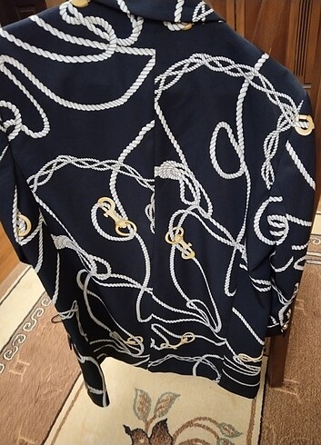 s Beden Zara desenli blazer ceket