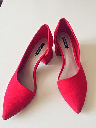 Stradivarius kırmızı ayakkabı