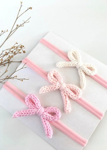 Renkli Nakışlı Fiyonk Saç Tokaları - Görsel 5