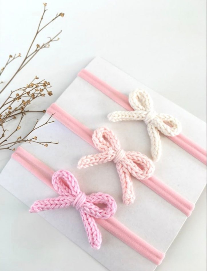 Renkli Nakışlı Fiyonk Saç Tokaları - Görsel 5