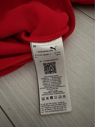 12-18 Ay Beden bordo Renk Puma bebek takım
